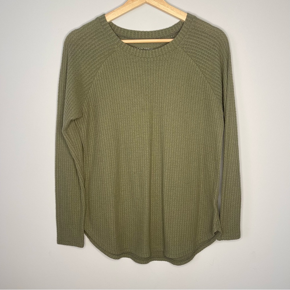 American Eagle Soft‎ & Plush Waffle Sweater (X-Small)